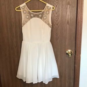 White homecoming/event dress